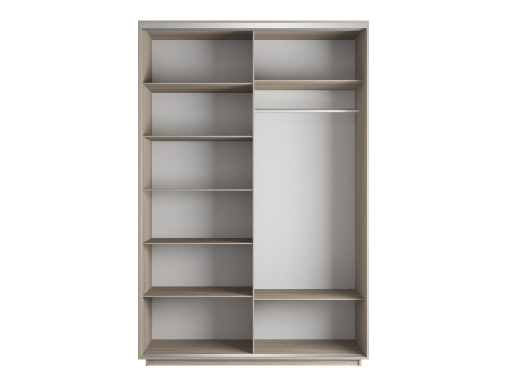 Шкаф-купе Экспресс, 2дв. ДСП/Зеркало, 160х60х220, Ясень Шимо светлый