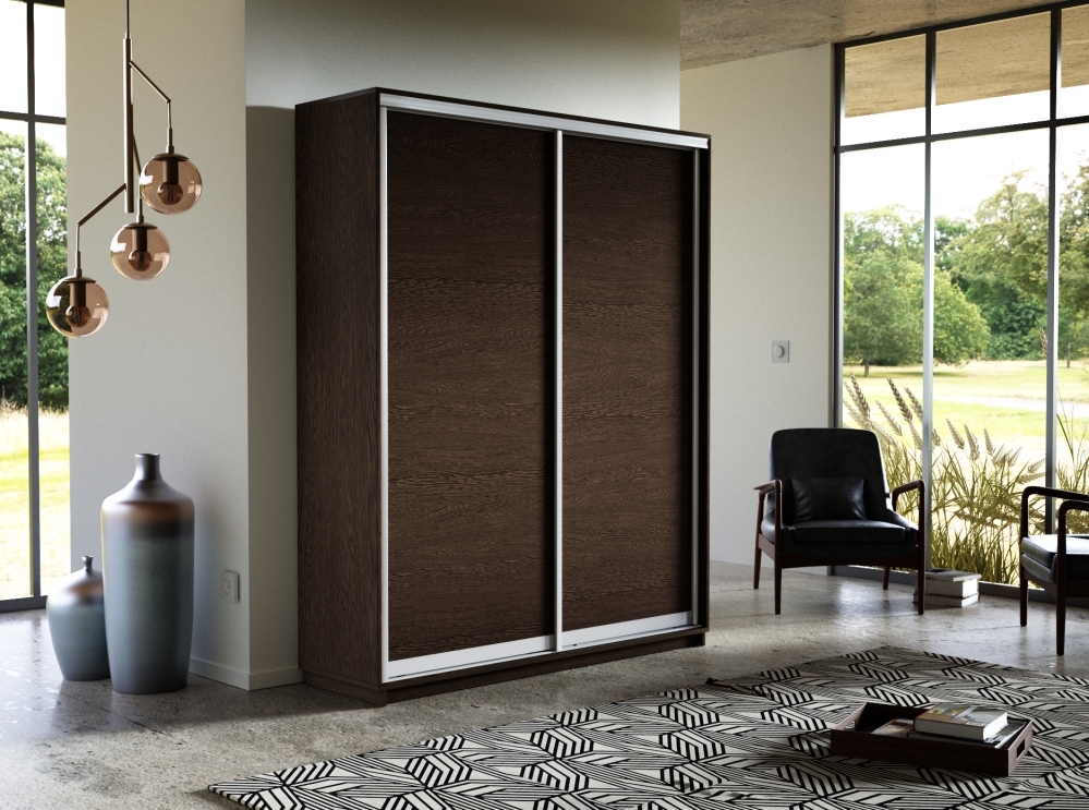 Шкаф-купе Экспресс, 2дв.-ДСП, 120х45х220, Венге