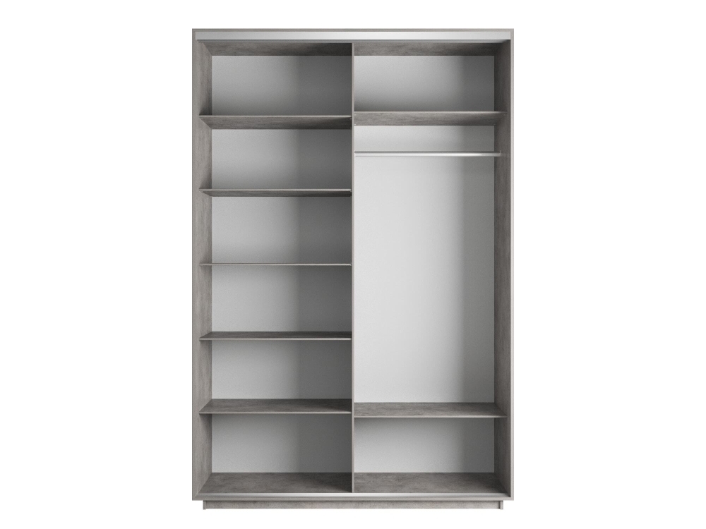 Шкаф-купе Фотопечать, 2дв. Абстракция серая, 160х60х220, Бетон