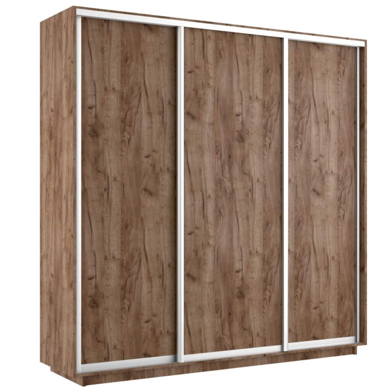 Шкаф-купе Экспресс 3дв. -ДСП, 210х45х220, Дуб табачный