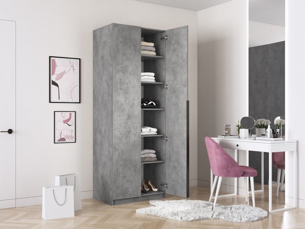 Шкаф распашной Локер "Распашной"/доп. полки 80х220х53