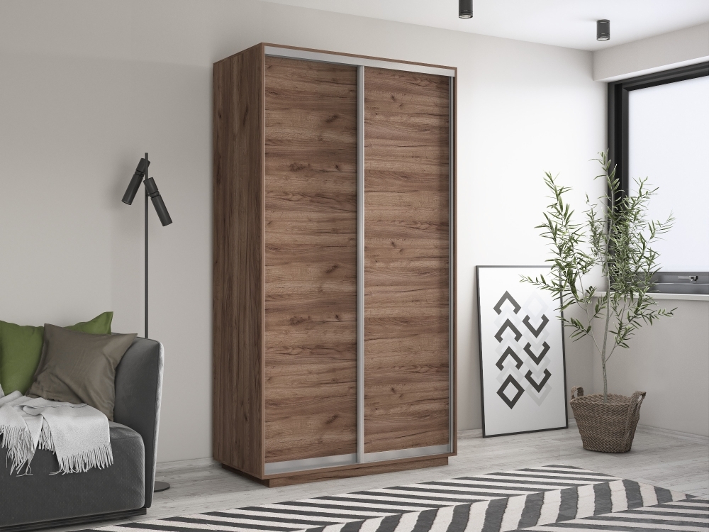 Шкаф-купе Экспресс Хит, 2дв.-ДСП, 120х60х220, Крафт табачный