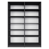 Распашной шкаф Локер 800+800 ("Push to Move"/Правый) Серый диамант