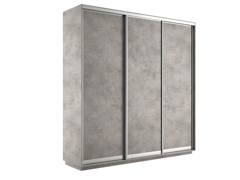 Шкаф-купе Экспресс 3дв. -ДСП, 180х45х220, Бетон