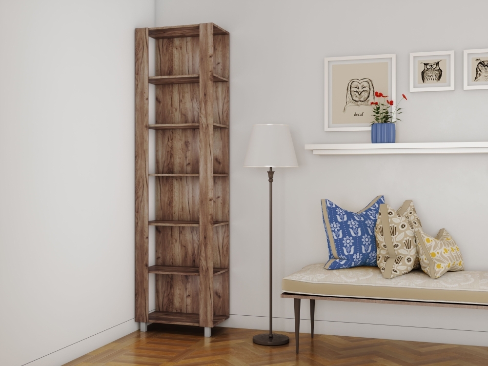 Стеллаж модульный Мебельная компания Е1 Универсальный 35х60х240, Дуб табачный