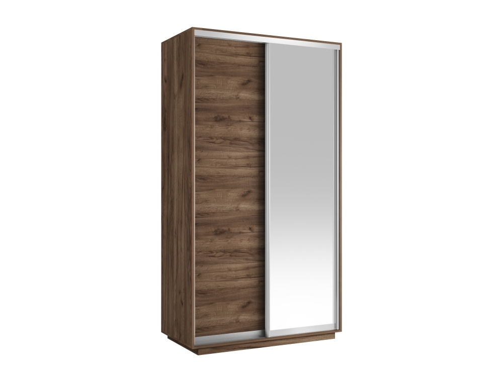 Шкаф-купе Экспресс Хит, 2дв. ДСП/Зеркало, 120х60х220, Крафт табачный