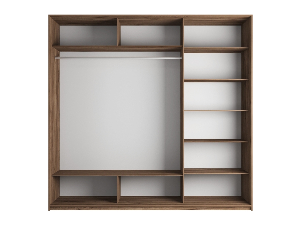 Шкаф-купе Прайм 3дв.-ДСП/доводчики, 180х57х230, Крафт табачный