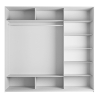 Шкаф-купе Прайм 3дв.-Зеркало/доводчики, 180х57х230, Белый Снег