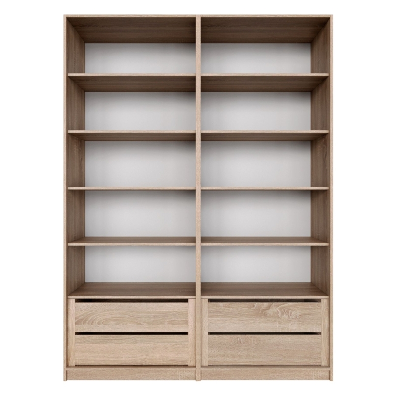 Распашной шкаф Локер 800+800 "Push to Move"/Левый Сонома