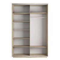 Шкаф-купе Фотопечать, 2дв. Абстракция бело-голубая, 160х60х220, Сонома