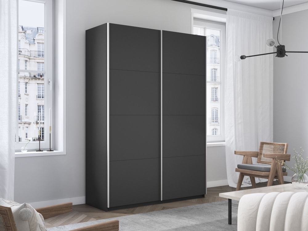 Шкаф-купе Прайм, 2дв.-ДСП/доводчики, 120х57х230, Серый диамант