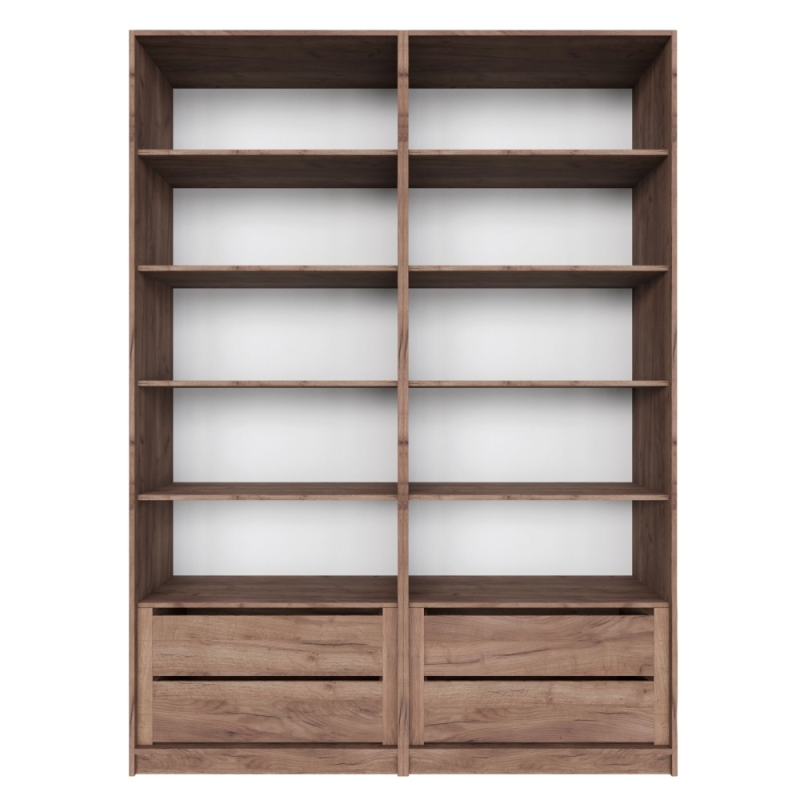 Распашной шкаф Локер 800+800 "Push to Move"/Правый Крафт табачный