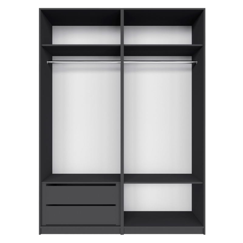 Распашной шкаф Локер 800+800 "WingLine" Серый диамант