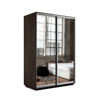 Шкаф-купе Экспресс, 2дв.-Зеркала, 160х60х220, Венге