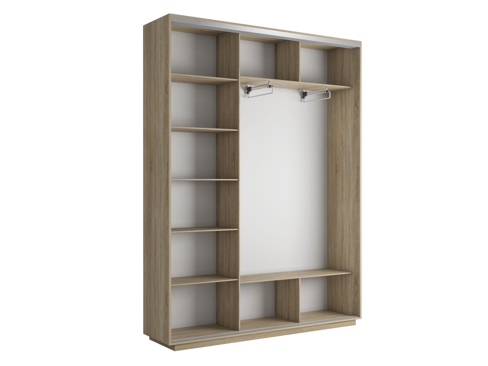 Шкаф-купе Экспресс 3дв. -ДСП, 210х45х220, Сонома