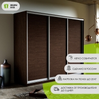 Шкаф-купе Экспресс 3дв.-ДСП, 180х60х220, Венге