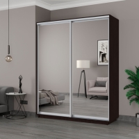 Шкаф-купе Экспресс, 2дв.-Зеркала, 180х45х220, Венге