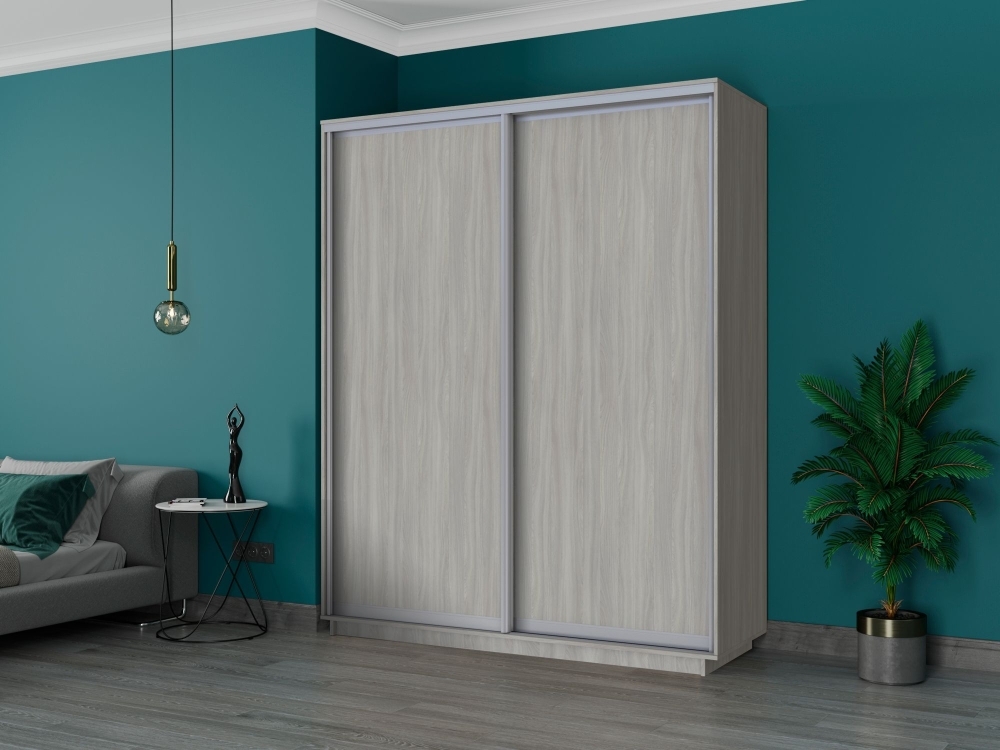 Шкаф-купе Экспресс, 2дв.-ДСП, 180х60х220, Ясень шимо светлый