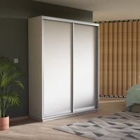 Шкаф-купе Экспресс, 2дв.-ДСП, 140х45х240, Белый снег