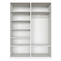 Распашной шкаф Локер 800+800 (Распашной) Белый снег