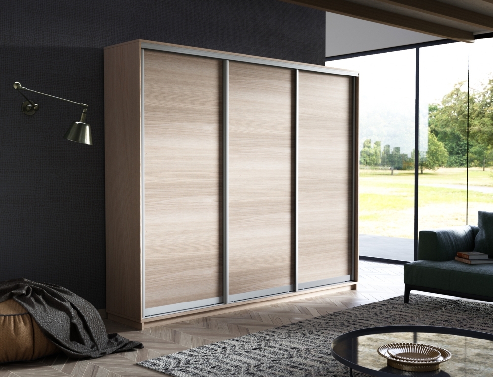 Шкаф-купе Экспресс 3дв. -ДСП, 180х45х240, Ясень шимо светлый