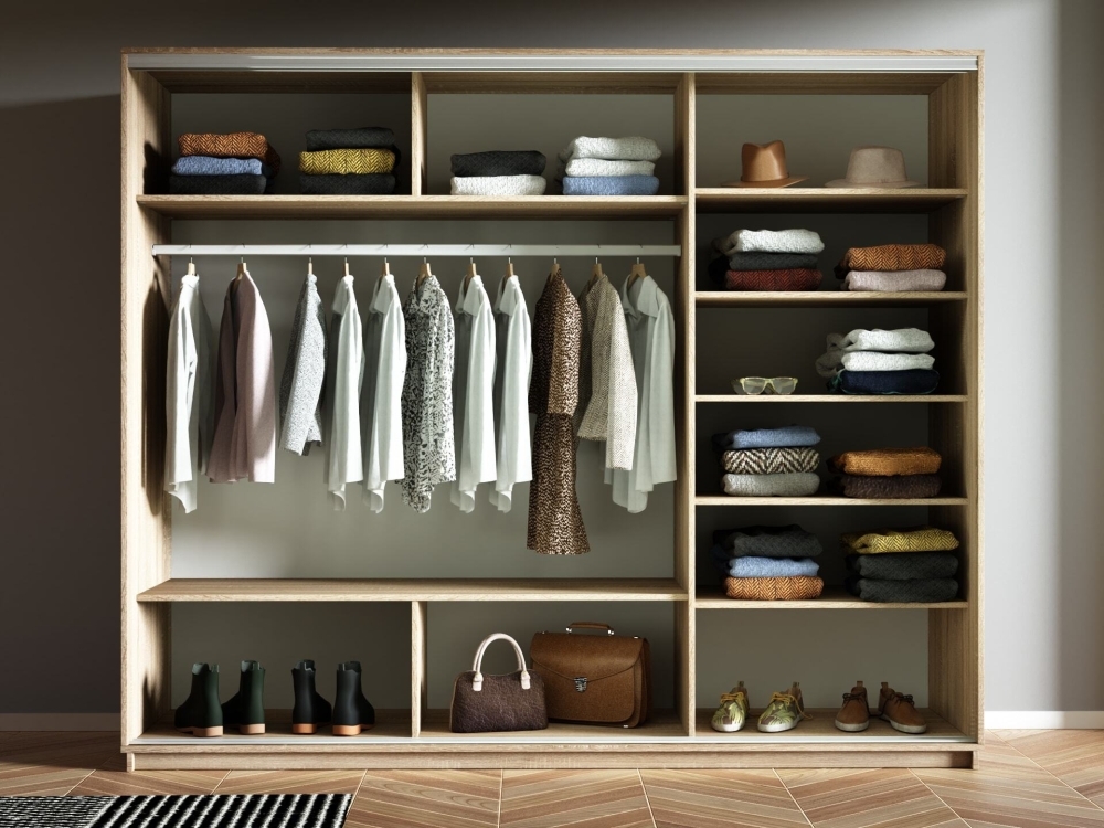 Шкаф-купе Экспресс 3дв.-ДСП, 180х60х240, Сонома