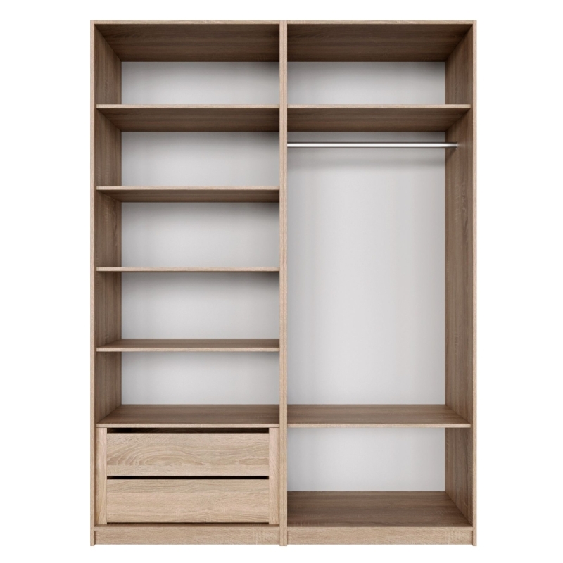 Распашной шкаф Локер 800+800 ("Push to Move"/Правый) Сонома