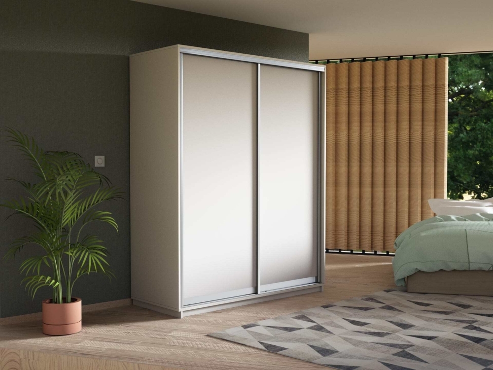 Шкаф-купе Экспресс, 2дв.-ДСП, 140х60х240, Белый снег