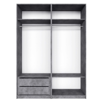 Распашной шкаф Локер 800+800 Бетон