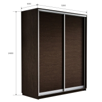 Шкаф-купе Экспресс, 2дв.-ДСП, 120х60х240, Венге