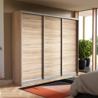 Шкаф-купе Экспресс 3дв. -ДСП, 180х45х220, Сонома