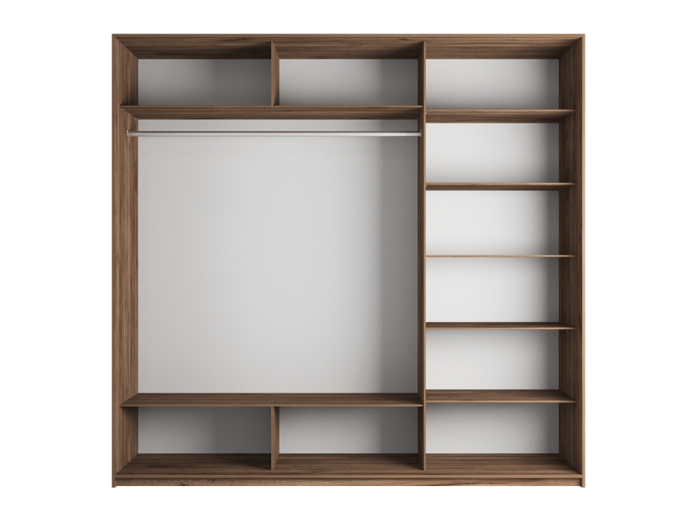 Шкаф-купе Прайм 3дв.-ДСП/доводчики, 180х57х230, Крафт табачный