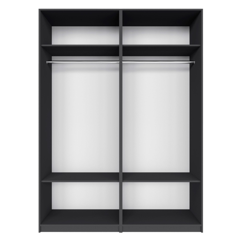 Распашной шкаф Локер 800+800 ("Push to Move"/Левый) Серый диамант