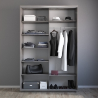 Шкаф-купе Экспресс, 2дв.-ДСП, 160х60х220, Бетон