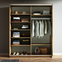 Шкаф-купе Экспресс, 2дв.-Зеркала, 160х60х220, Крафт табачный