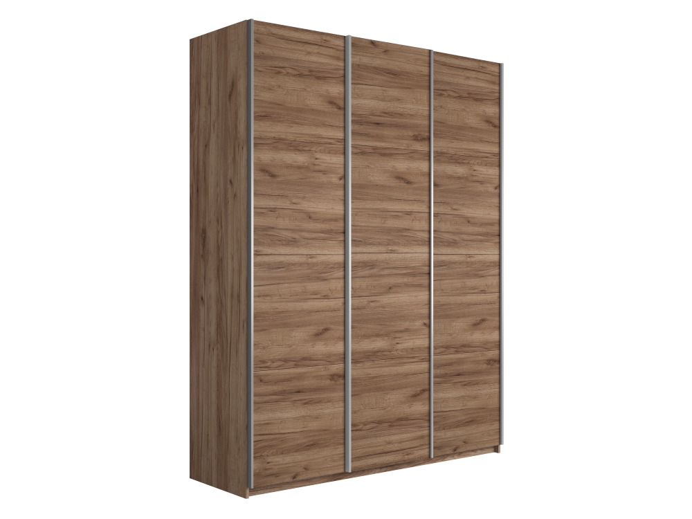 Шкаф-купе Прайм 3дв.-ДСП/доводчики, 180х57х230, Крафт табачный