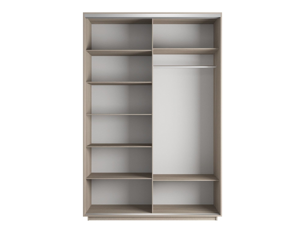 Шкаф-купе Фотопечать, 2дв. Абстракция серая, 140х60х220, Ясень Шимо светлый