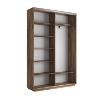 Шкаф-купе Экспресс, 2дв.-Зеркала, 120х45х240, Крафт табачный
