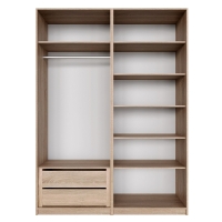 Распашной шкаф Локер 800+800 ("Push to Move"/Левый) Сонома