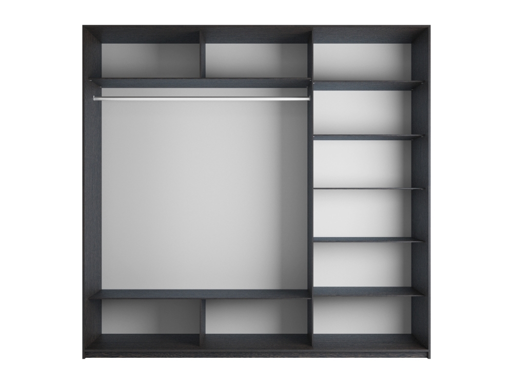 Шкаф-купе Прайм 3дв.-Зеркало/доводчики, 180х57х230, Венге