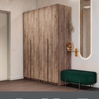 Распашной шкаф Локер 800+800 (Распашной) Крафт табачный