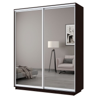 Шкаф-купе Экспресс, 2дв.-Зеркала, 180х45х240, Венге