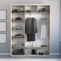 Шкаф-купе Экспресс 3дв. -ДСП, 180х45х220, Сонома