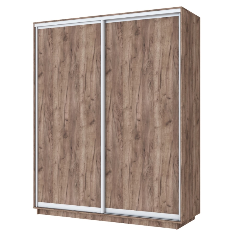 Шкаф-купе Экспресс, 2дв.-ДСП, 180х45х240, Крафт табачный