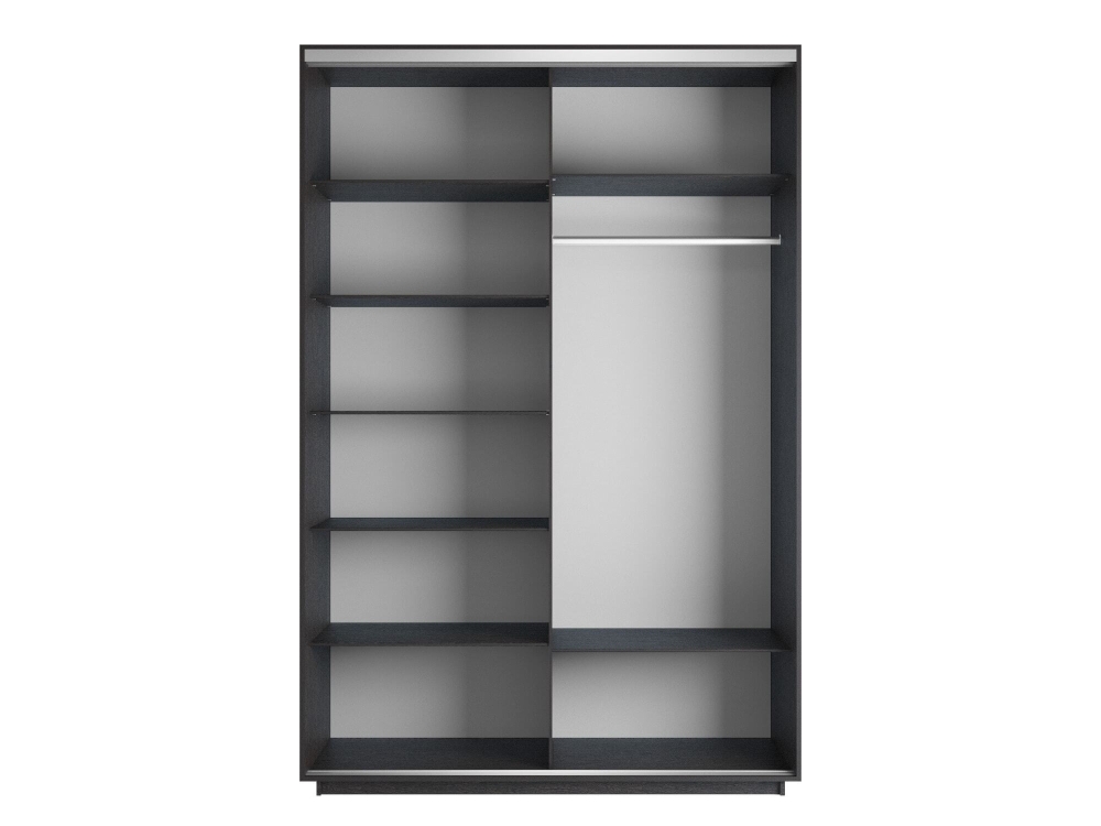 Шкаф-купе Фотопечать, 2дв. Морские волны, 120х60х240, Венге