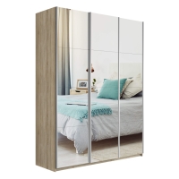 Шкаф-купе Прайм 3дв.-Зеркало/доводчики, 180х57х230, Сонома