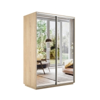 Шкаф-купе Экспресс, 2дв.-Зеркала, 120х60х240, Сонома