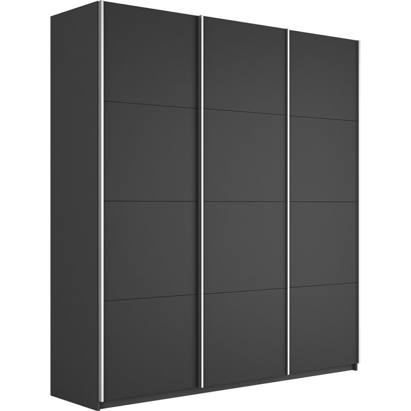 Шкаф-купе Прайм 3дв.-ДСП/доводчики, 180х57х230, Серый диамант