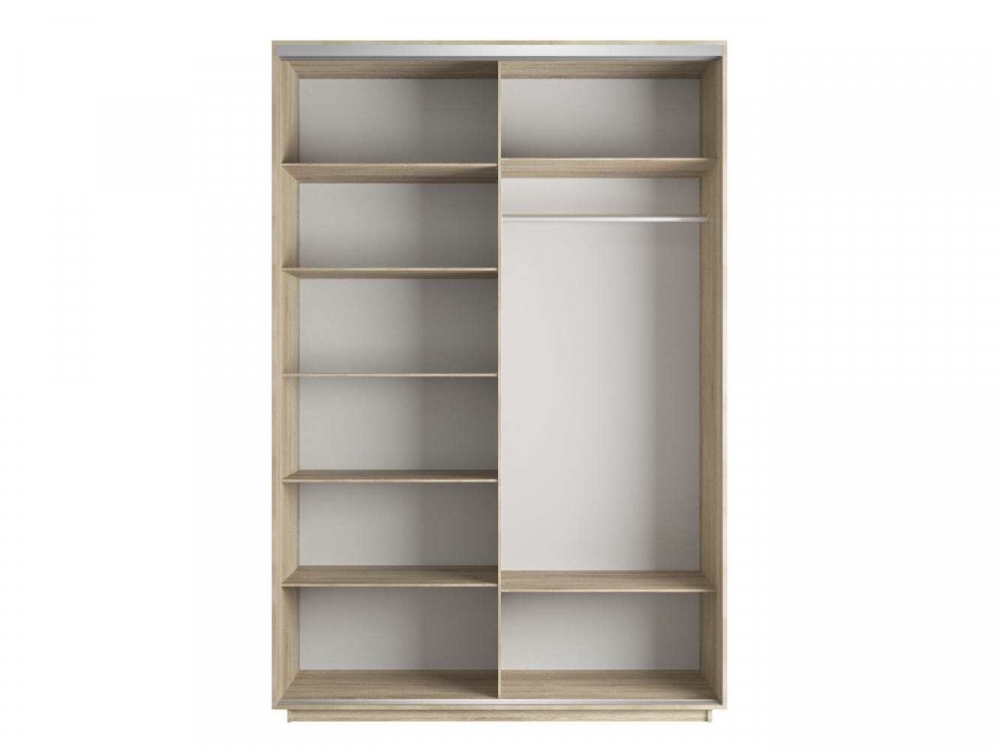 Шкаф-купе Экспресс, 2дв.-Зеркала, 120х60х220, Сонома