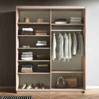 Шкаф-купе Экспресс, 2дв.-Зеркала, 140х60х220, Ясень Шимо светлый